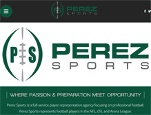 Tablet Screenshot of perezsports.com